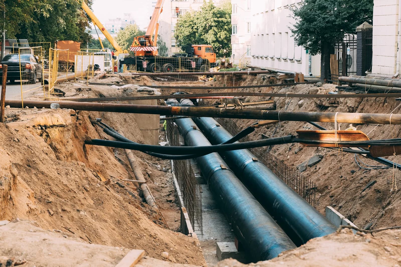 Drainage Solutions crews working in Grand Prairie, TX