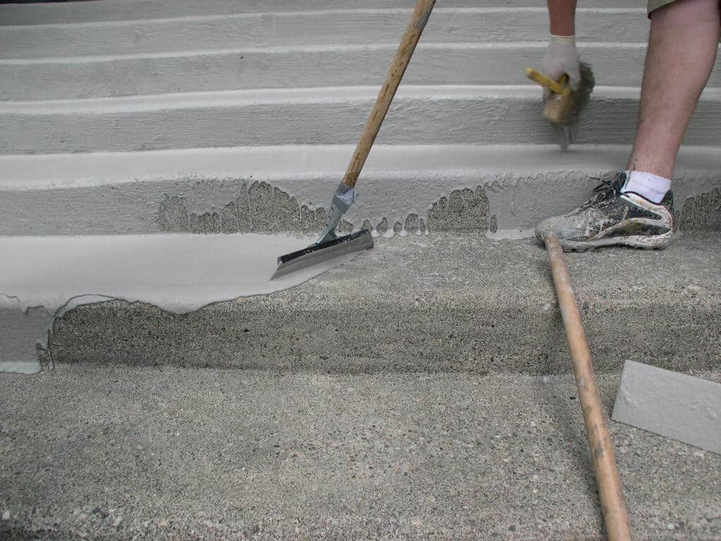 Concrete Overlay Application crews working in Grand Prairie, TX