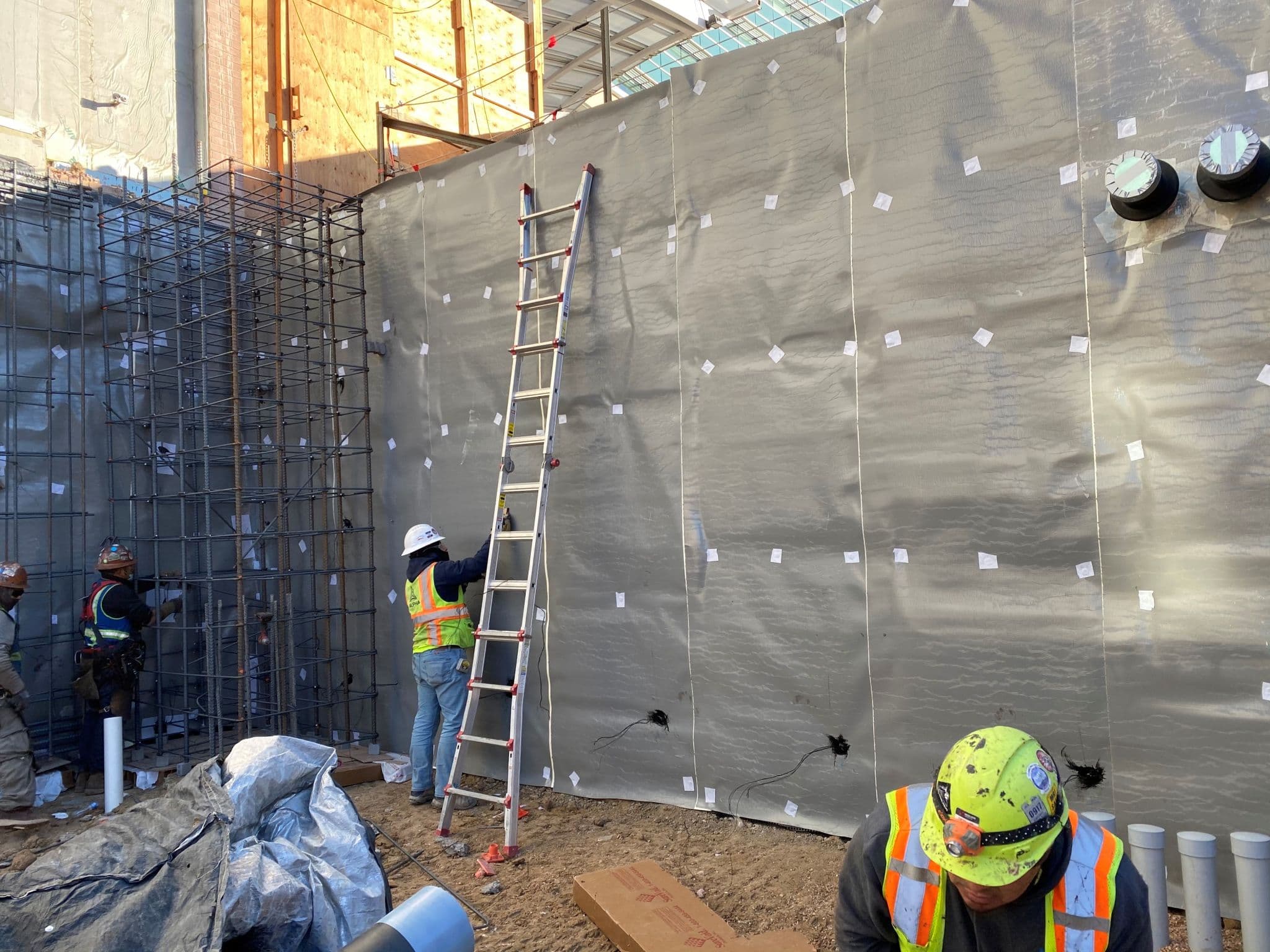 Concrete Waterproofing crews working in Grand Prairie, TX