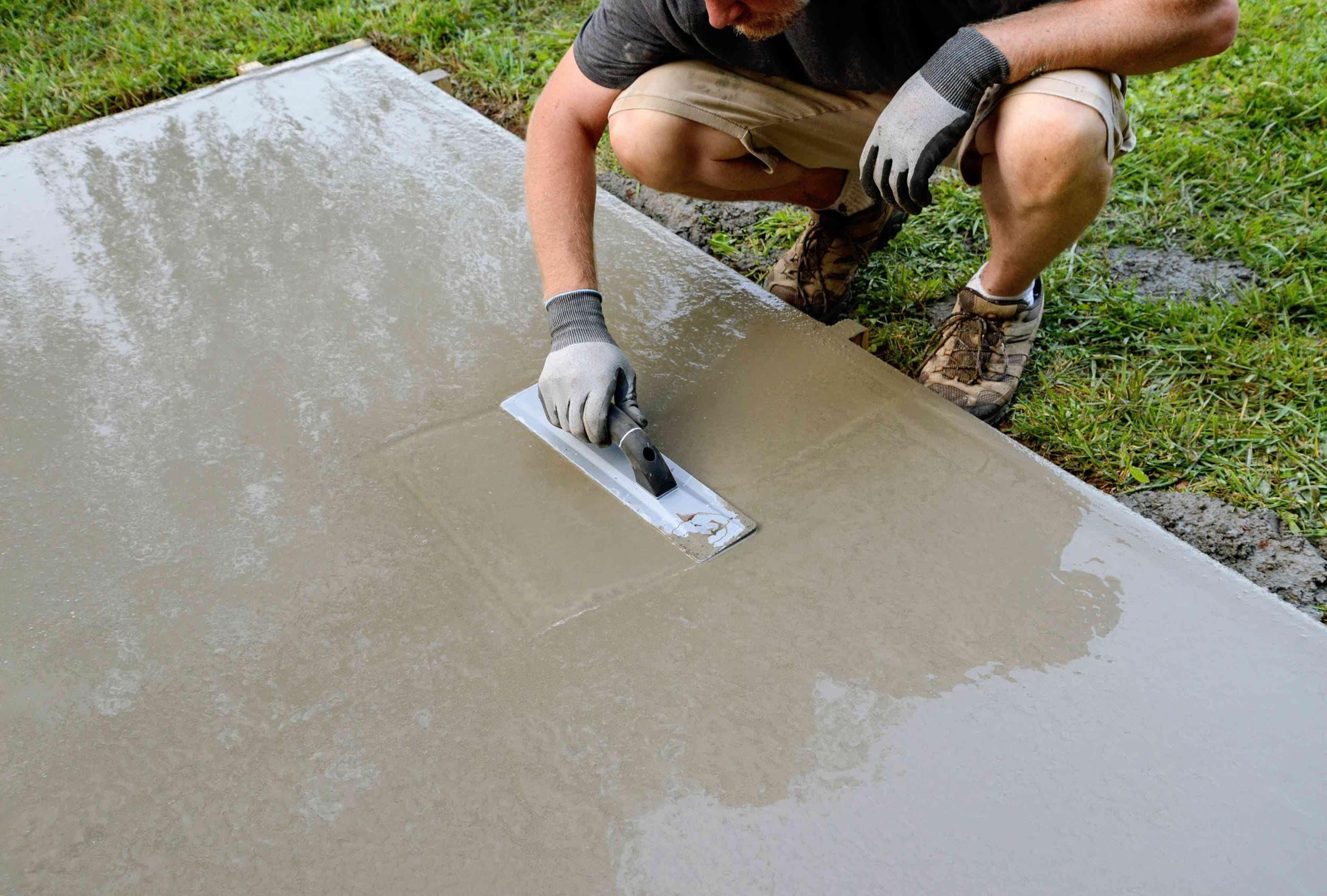 Decorative Concrete Finishing crews working in Grand Prairie, TX
