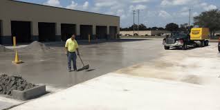 Parking Lot Construction crews working in Grand Prairie, TX