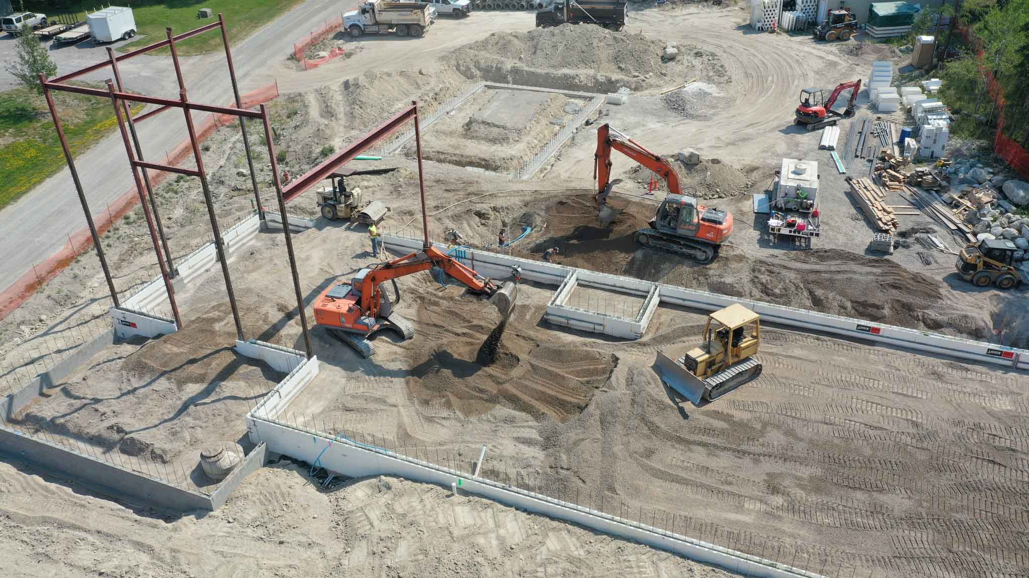 Utility Trenching crews working in Grand Prairie, TX
